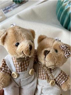 Ekose Gömlekli Ayıcık Anahtarlık