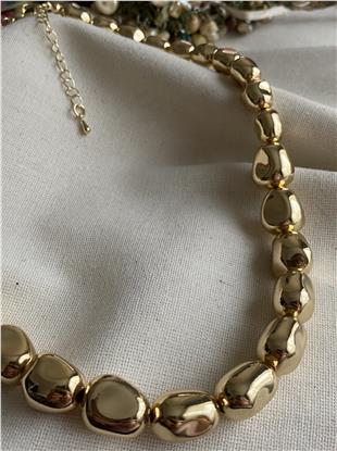 Gold Amorphous Kolye