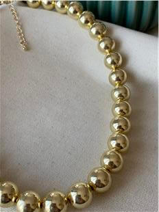 Gold Big Balls Kolye