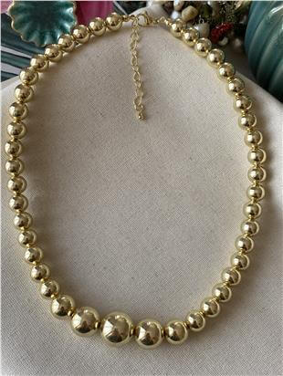 Gold Mini Balls Kolye