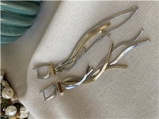 Silver Kapama Yassı Sallantılı Küpe