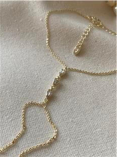 Gold Taşlı Damla Model Şahmeran
