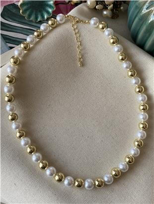 Gold&Pearl Kolye