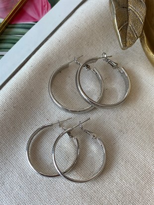 Halka Küpe Silver