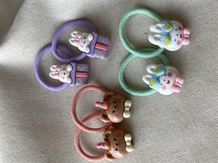 Hayvan Figürlü Lastik Toka Seti 