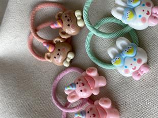 Hayvan Figürlü Lastik Toka Seti 