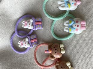 Hayvan Figürlü Lastik Toka Seti 