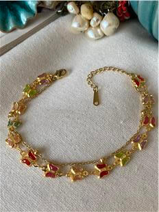 İkili Renkli Kelebekler Bileklik