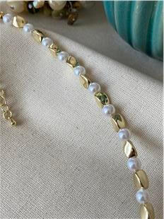 İncili Çakıl Kolye