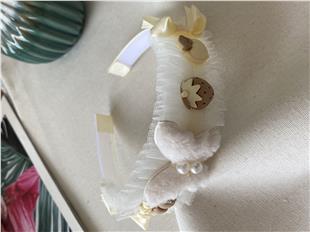 İncili Kelebek Taç Toka