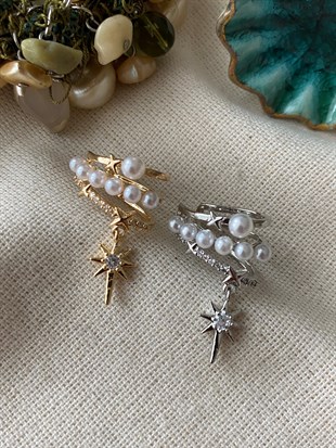 İncili Kuzey Kıkırdak Küpe