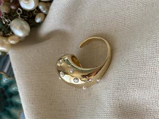 Ayarlanabilir İncili Taşlı Bubble Yüzük