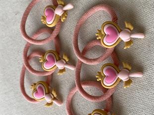 Kalp Asa Figürlü Lastik Toka Seti 