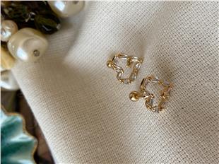 Kesme Taşlı Kalp Piercing