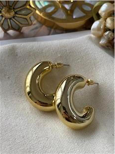 Kıvrık Bombe C Model Küpe