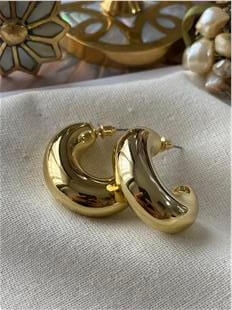 Kıvrık Bombe C Model Küpe