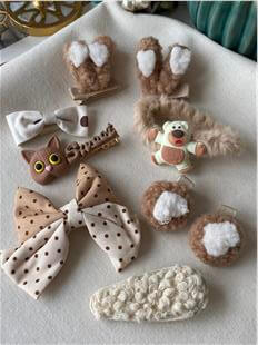 Krem Peluş Sweet Toka Seti