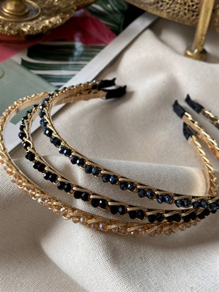 Kristal Boncuklu Taç 