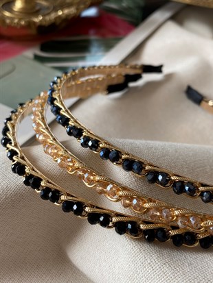 Kristal Boncuklu Taç 