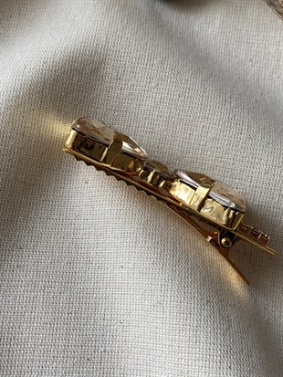 Kristal Taşlı Ribbon Toka