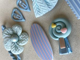 Mavi Desenli Toka Seti