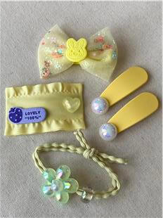 Sarı İncili Toka Seti 