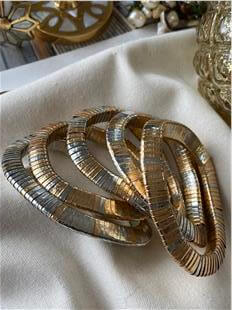 Metal Parçalı Esnek Bileklik Seti