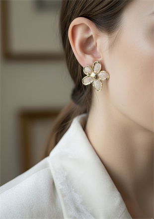 Mineli Papatya Küpe