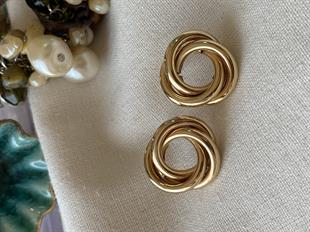 Mini Gold Döngü Küpe