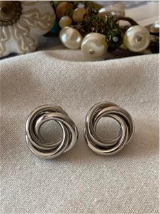 Mini Silver Döngü Küpe