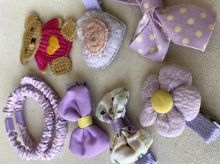 Mor Kalpli Ayıcık Toka Seti