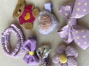 Mor Kalpli Ayıcık Toka Seti