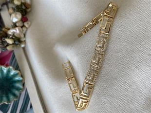 Özel Seri 14K Grek Taşlı Bileklik