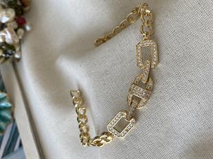 Özel Seri 14K Kilit Geçmeli Bileklik