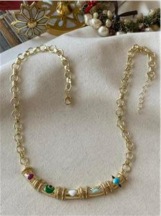 Özel Seri 14K Renkli Plaka Kolye