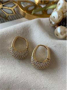 Özel Seri 14K Taşlı Bag Küpe