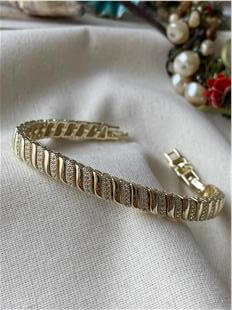 Özel Seri 14K Taşlı Wave Bileklik