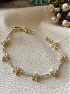 Özel Seri 14K Yıldızlı Suyolu Bileklik