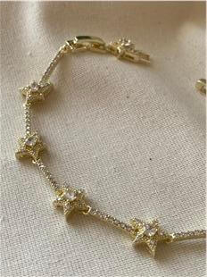 Özel Seri 14K Yıldızlı Suyolu Bileklik