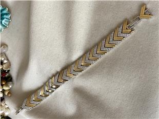 Özel Seri Çift Renk Taşlı Arrow Bileklik