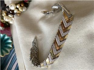 Özel Seri Çift Renk Taşlı Arrow Bileklik