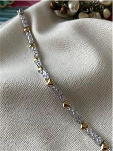 Özel Seri Gold Heart Suyolu Bileklik