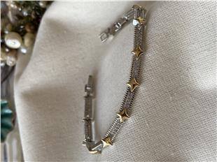 Özel Seri Gold Yıldızlı Suyolu Bileklik