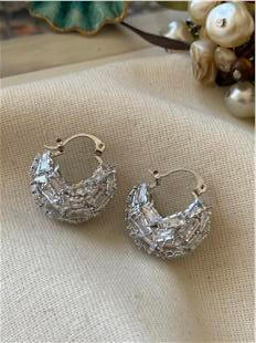 Özel Seri Kesme Taşlı Bag Model Küpe