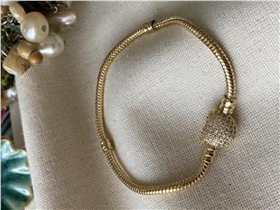 Özel Seri Klipsli Taşlı Kalp Bileklik