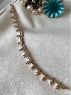 Özel Seri Pembe Taşlı Çubuk Model Bileklik