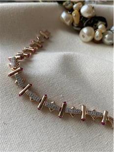 Özel Seri Pembe Taşlı Serenay Bileklik