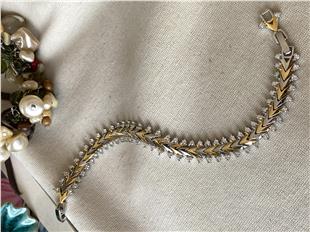 Özel Seri Taş Çerçeveli Çift Renk Arrow Bileklik