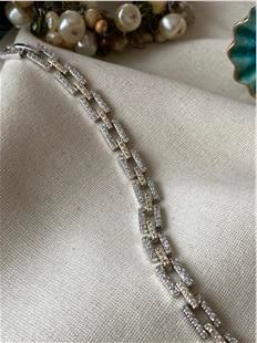 Özel Seri Taşlı Geçmeli Zincir Bileklik