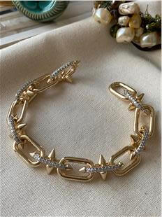 Özel Seri Trok Detaylı Oval Zincir Bileklik